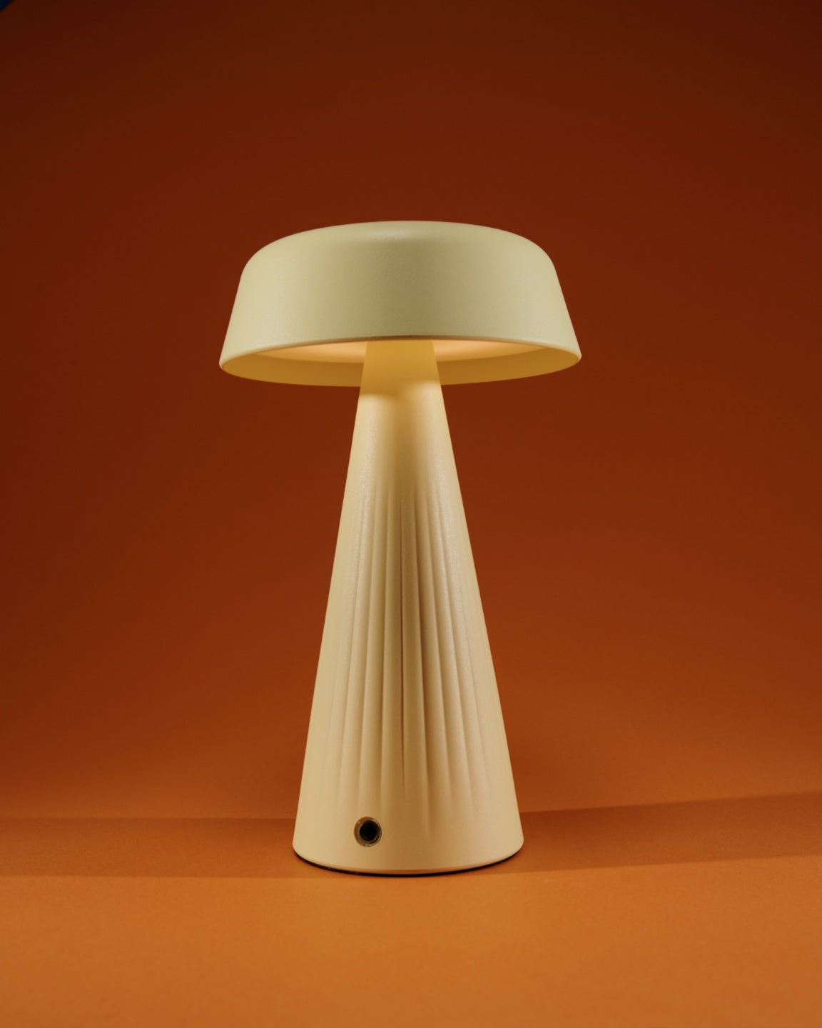 Vesper Touch Lamp Butter Yellow Orange background